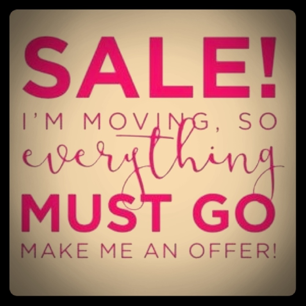 Moving  Sale!!!